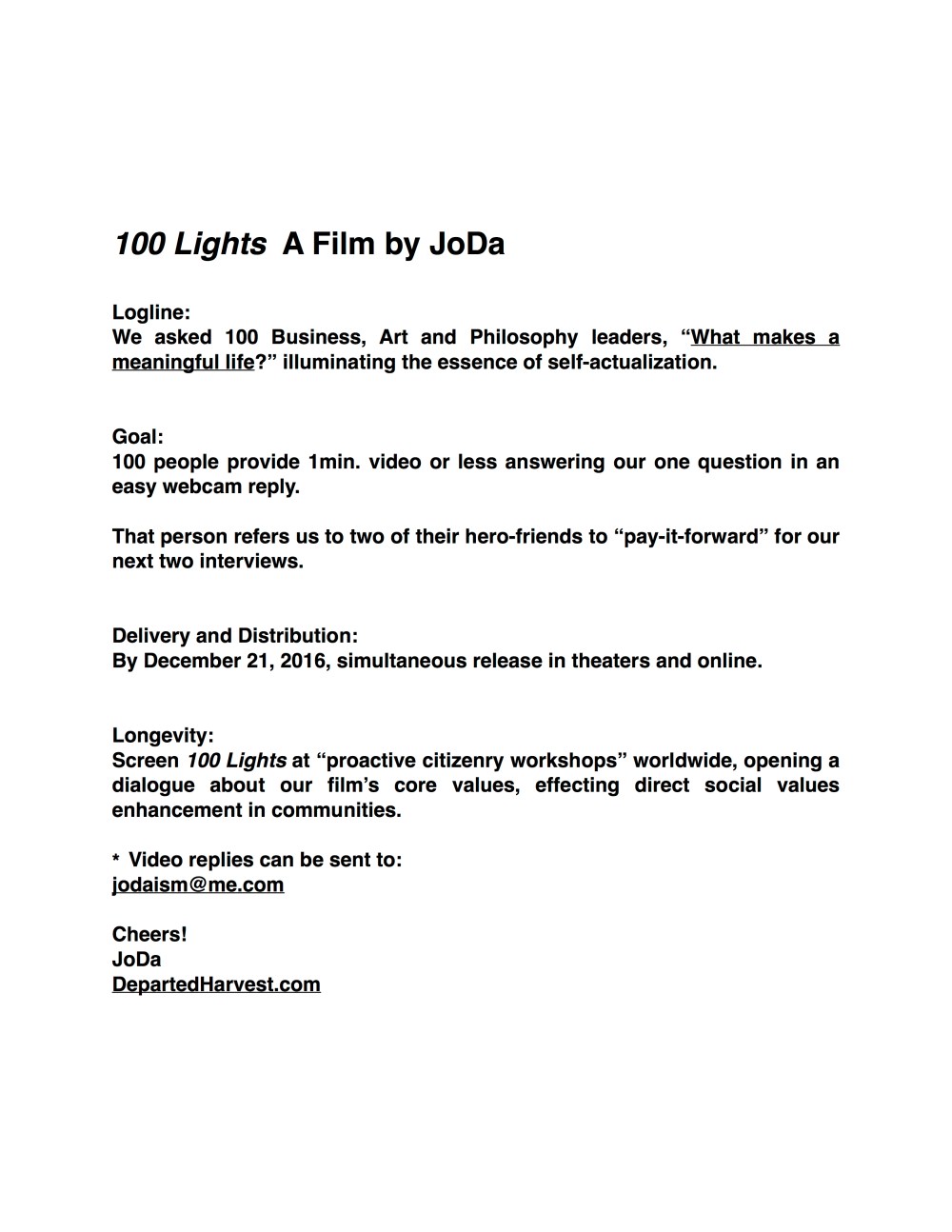 100 Lights by JoDa